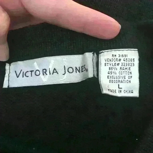 Victoria Jones Christmas‎ Stocking sweater Sz L - Picture 8 of 9